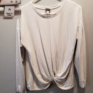 White knot sweater